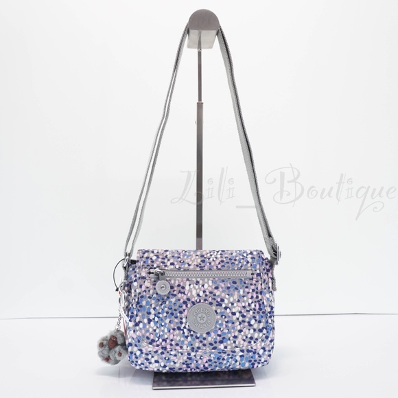 Kipling Sabian Crossbody Mini Shoulder Bag Polyester AC8282 Spotted Stream $54 - Picture 1 of 11
